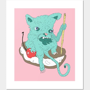 Minty Cat Posters and Art